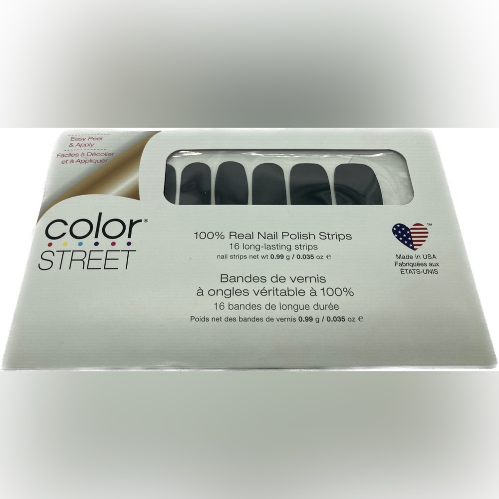 NWT - Color Street Nails - Midnight in Manhattan - Black Solid